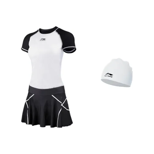 Подкладка Юбка Два Штуки Купальник Женские Модный Черный