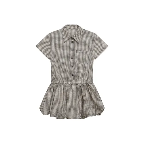 WAYHWEI Короткое платье с короткими рукавами женское