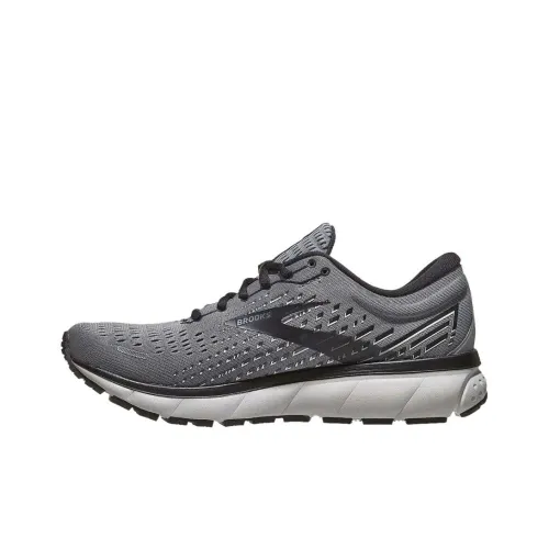 Brooks Ghost 13 Устойчивые к истиранию Низкие Беговые кроссовки Мужские Серые