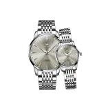 Стальной браслет, настоящий, серый.