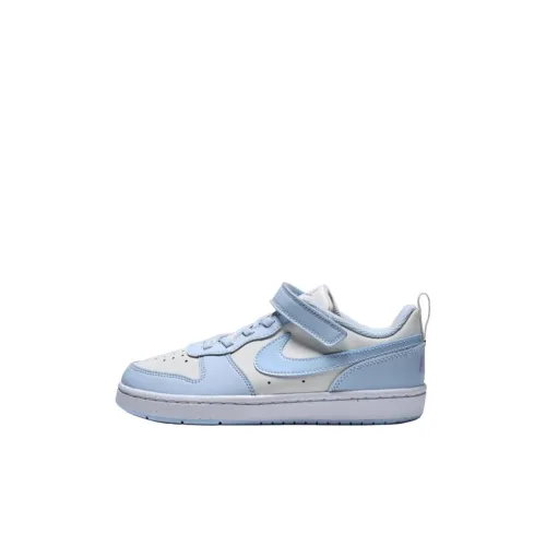 Nike Court Borough Устойчивый к истиранию Низкий Топ Детские Скейтбординги Синий Детские Возраст 3-7 лет