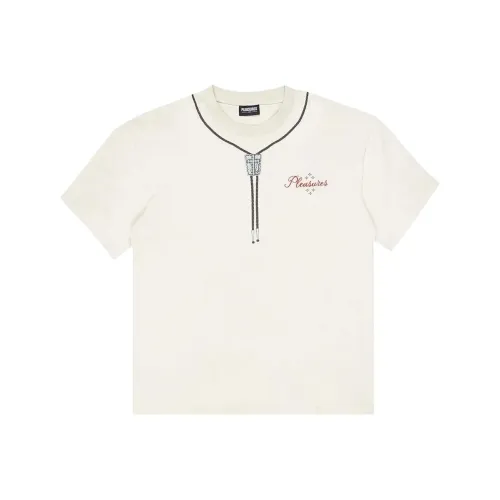 PLEASURES Белая Мужская Футболка