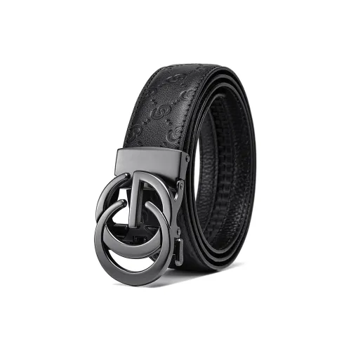 Ace Paul Ремень из коровьей кожи Мужской Металлический 3,5 см