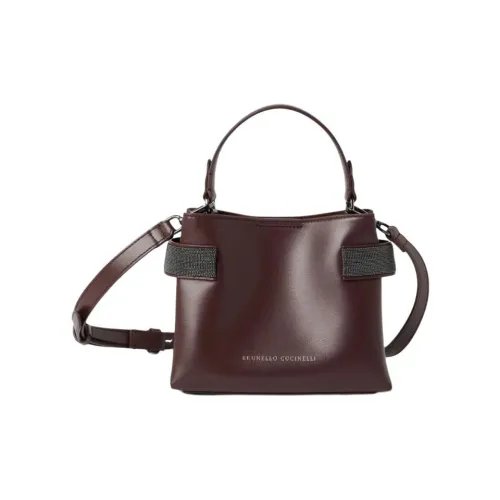 BRUNELLO CUCINELLI Сумка через плечо из кожи мини-сумка унисекс бордовый