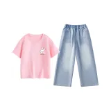 [Универсальный Комплект Одежды] Розовый/Yuanqi Beier - Светло-Синий