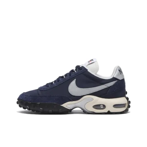 Nike Air Max Waffle SP Устойчивые к истиранию Низкие Беговые кроссовки Унисекс Синие