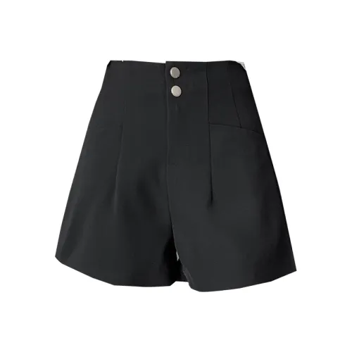 AHDO Черные Женские Повседневные Шорты