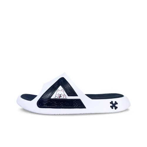 PEAK Tai Ji1,0 Тихий Износостойкий Амортизирующий Слайд Мужской Белый Черный