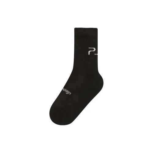 BALENCIAGA 1 шт Черные Женские Носки MID до икры