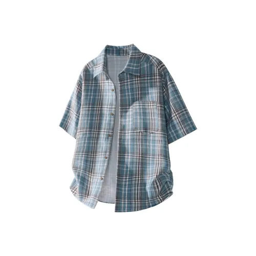 GOODHENLCE Синие Унисекс Рубашки