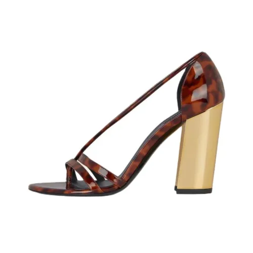 Givenchy One Ремень Сандалии 9,9 см Женские Темно-коричневый