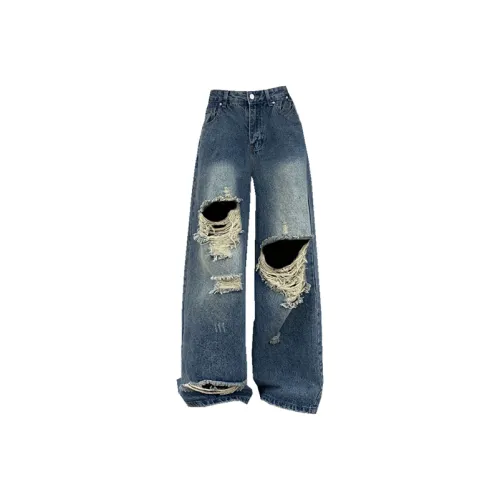 MO VOICE Синие Женские Джинсы