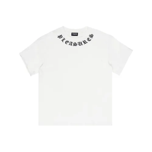 PLEASURES совместная брендированная Белая Мужская T-Рубашка