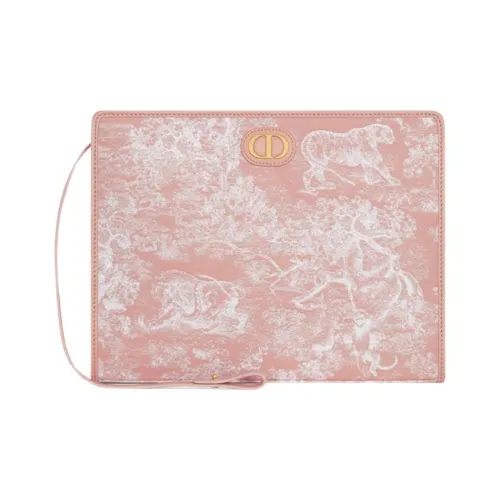 DIOR 30 Montaigne Жаккардовая ткань Клатч Женские Розовый