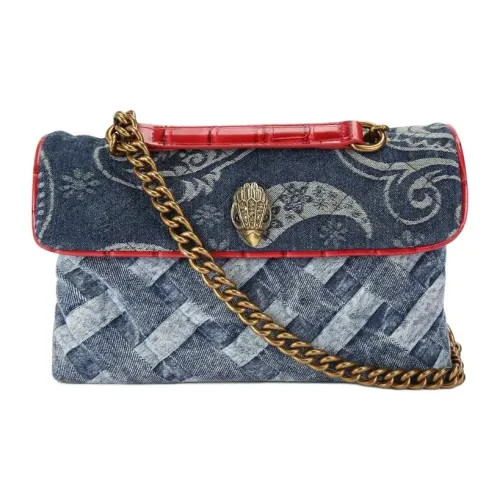 Kurt Geiger London Denim Crossbody Bag Shoulder Bag Women's Denim Blue