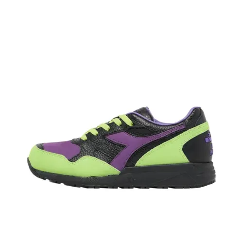 DJ Luian x DIADORA N9002 Устойчивые к истиранию низкие беговые кроссовки унисекс Черный Фиолетовый Зеленый
