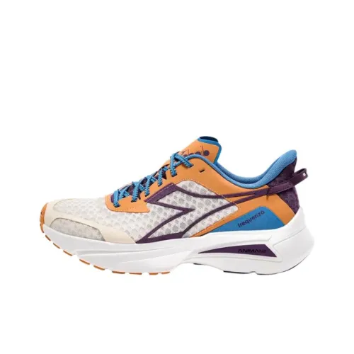 DIADORA Устойчивые к истиранию низкие беговые кроссовки унисекс белые фиолетовые желтые