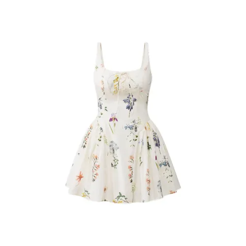 MO VOICE Белый узор Женские Слиплатья