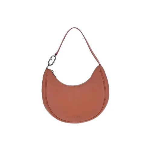 Furla Primavera Кожа Полумесяц Сумка Маленькая Женская Апельсин