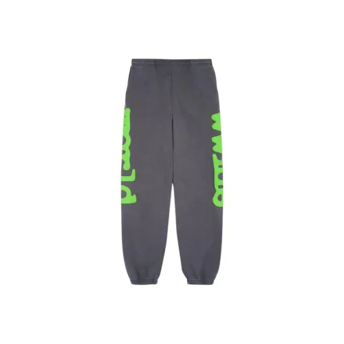 Sp5der Вязаные тренировочные брюки мужские цвет темно-сланцево-серый