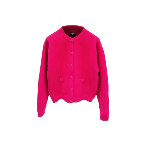 CHANEL Розово-красные Женские Свитеры