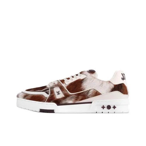 LOUIS VUITTON Тренер Low Топ Скейтборд Кроссовки Мужские Коричневые