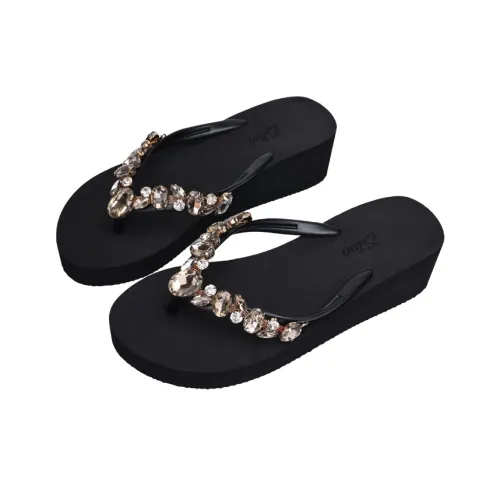 GULIA Аbrasion Resistant Шлепанцы Женские Черные