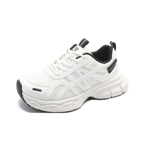 PAUL FRANK Высота Увеличивающая Устойчивый к истиранию Дышащий Противоскользящий Низкий Топ Толстая подошва Женские Белый Черный