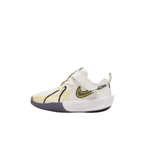 Nike G.T. Cut 3 Устойчивый к истиранию Низкий Топ Детские Баскетбольные Кроссовки Бежевые Детские Возраст 3-7 Лет