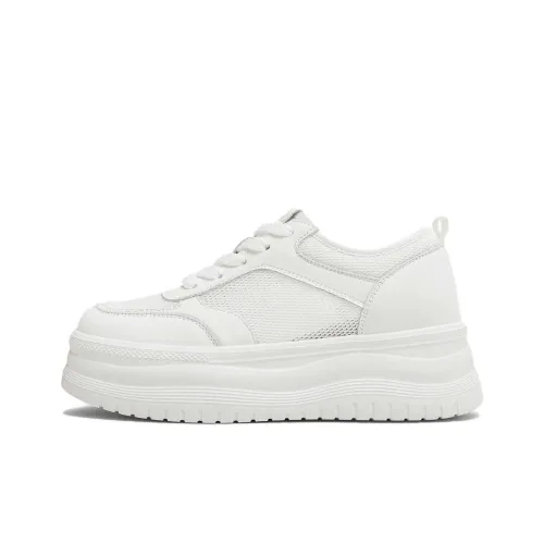 teenmix Низкие кроссовки для скейтбординга белые женские