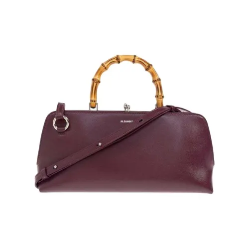 JIL SANDER Goji Коровья кожа Сумка через плечо Сумка Маленькая Женская Бургунди