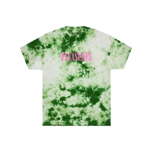PLEASURES совместная брендированная Зеленая Мужская T-Рубашка