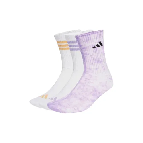 Adidas 3 шт Смешанный цвет Женские носки MID до икры