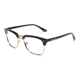 Черная оправа с золотым ободком