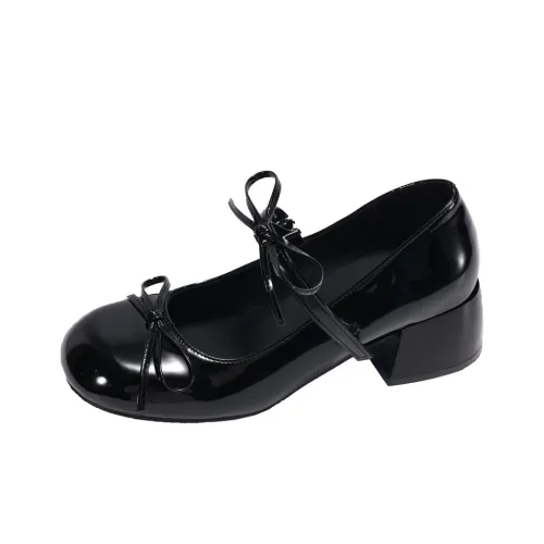 Medd Грубый каблук Мода Классические туфли Мэри Джейн Женские