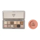 Двухкомпонентный комплект: Палетка для теней #RAW NEUTRALS + Румяна #Розовый Бежевый