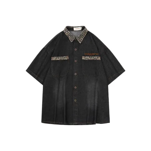 HYLHYL Черная унисекс рубашка