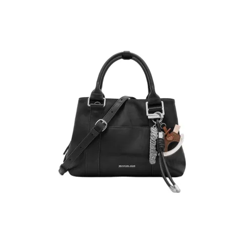 Monna Lisa Коровья кожа с синтетической кожей через плечо сумка женская черная