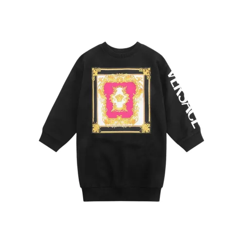 FANSIZHE Платье VERSACE Черное Детское