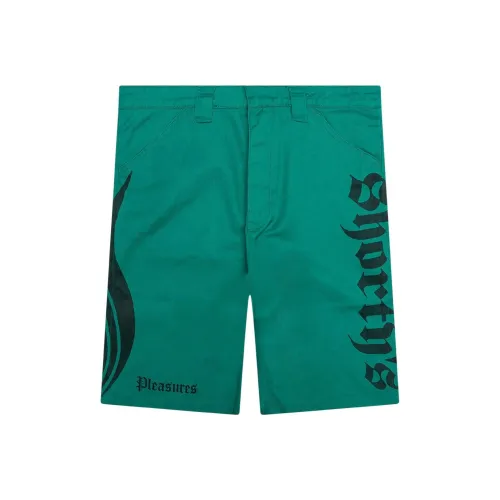 PLEASURES Карго Шорты Мужские Зеленые