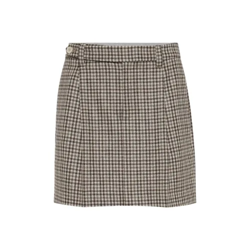 BRUNELLO CUCINELLI Повседневные короткие юбки Женские