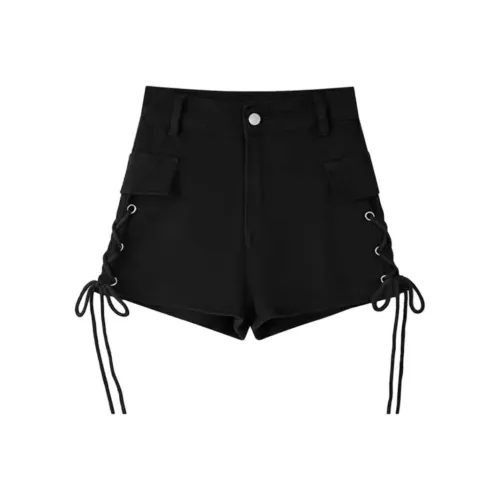 Giyu Черные Женские Джинсовые Шорты