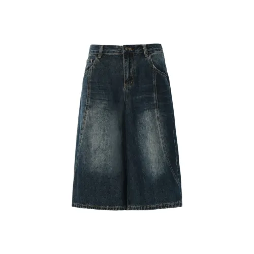 Розовые темно-синие капри женские джинсовые шорты