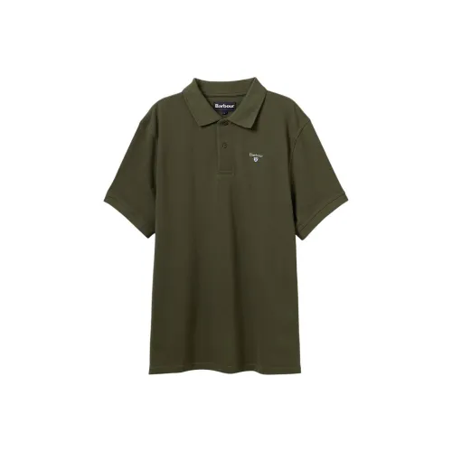 BARBOUR Армейский зеленый Мужская рубашка поло
