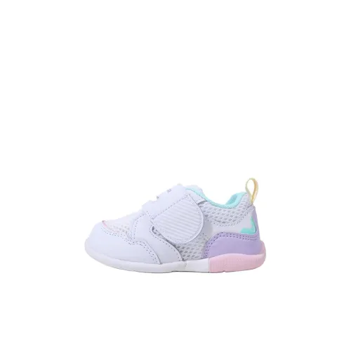 MoonStar Slip-resistant Anti KICK Низкий топ Обувь для малышей Белый фиолетовый Infant And Toddler