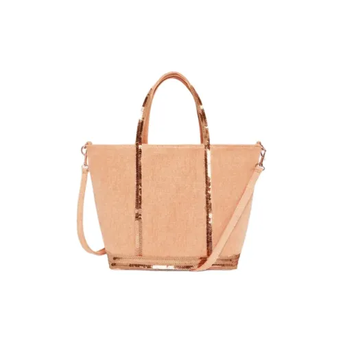 Vanessa Bruno Linen Crossbody Bag Small Shoulder Bag Women's Light Brown