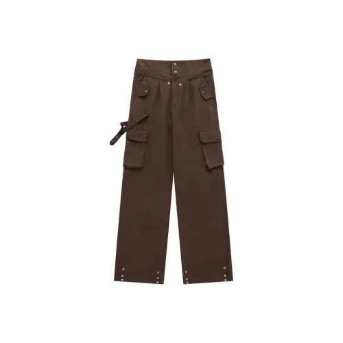 YOUSEKOO Кофе Унисекс Брюки с карманами