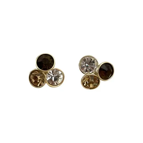 Kelanxi Серьги из сплава с цирконием Женские Золото Серебро