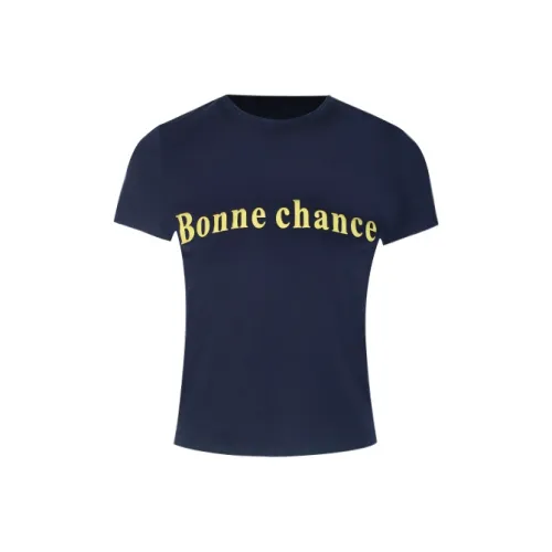 Little pull Темно-синие Женские футболки