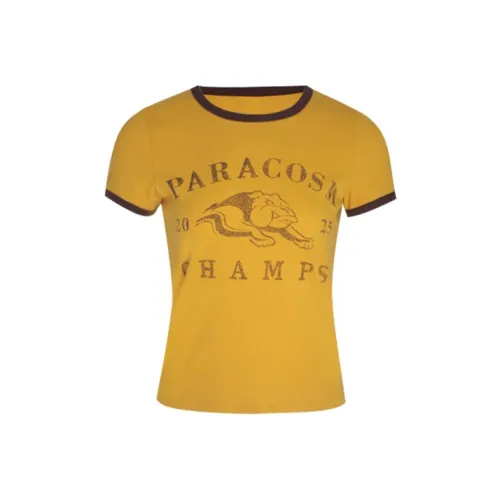 Little pull Желтая Женская футболка